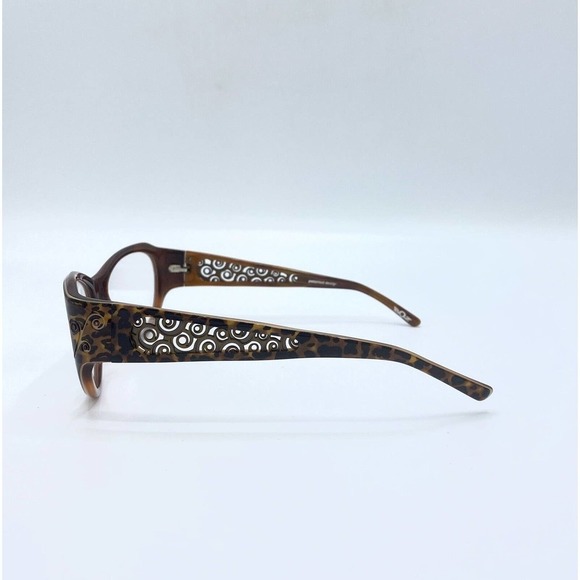 BOZ Oracle 9292 Animal Print Eyeglass Frames 53-17-130 w/ Case & Cleaning Cloth - Picture 3 of 8